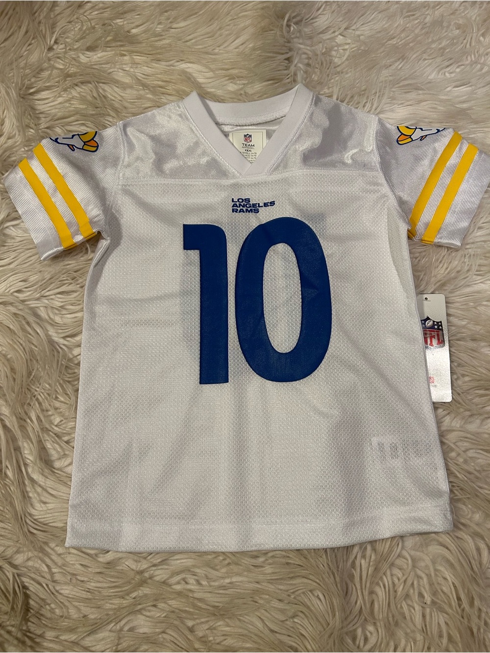 NFL Los Angeles Rams Youth #10 White Blue Jersey with Yellow Accents